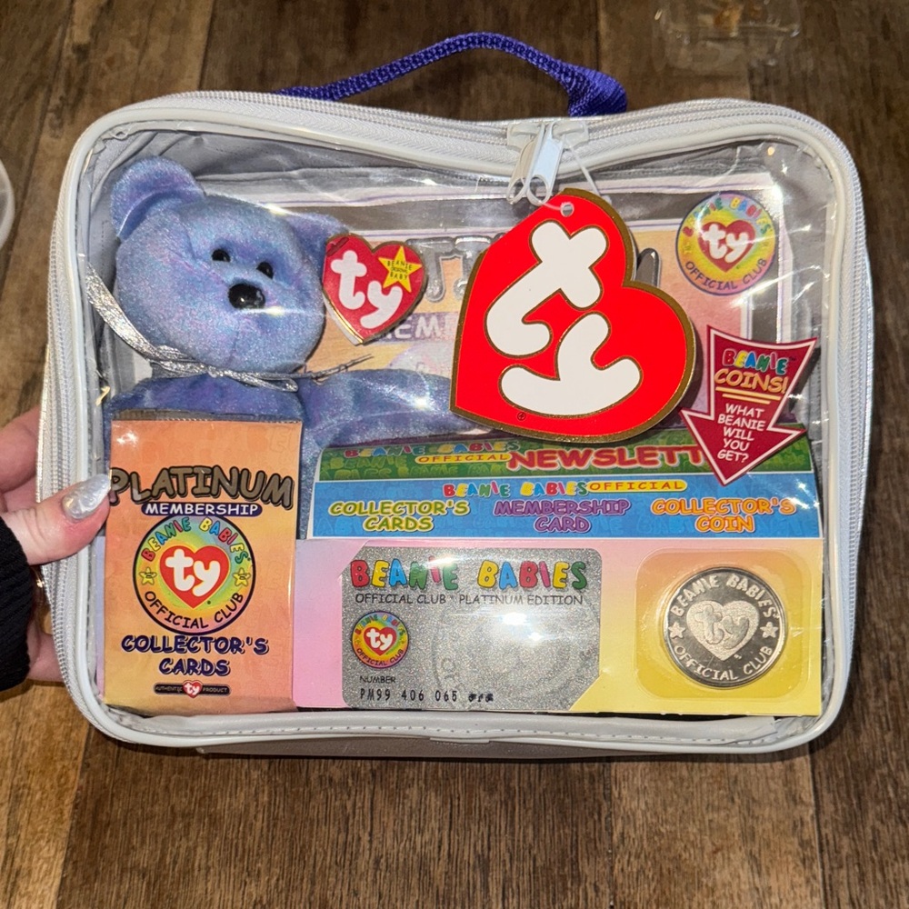 TY Beanie Baby Limited Edition Platinum Club Set
